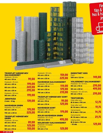 jem & fix Havehegn galvaniseret tilbud