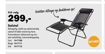 Biltema Solstol tilbud