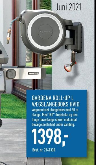 Johannes Fog Gardena roll-up l vægslangeboks hvid tilbud