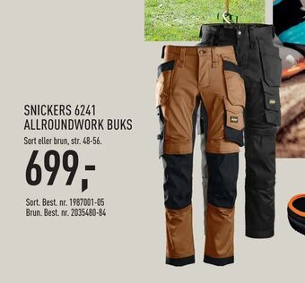 Johannes Fog Snickers 6241 allroundwork buks tilbud