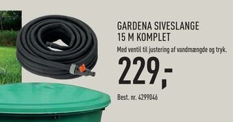 Johannes Fog Gardena siveslange 15 m komplet tilbud