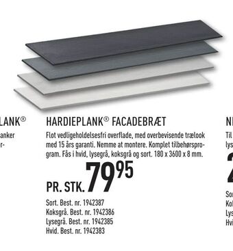 Johannes Fog Hardieplank ® facadebræt tilbud