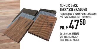 Johannes Fog Nordic deck terrassebrædder tilbud