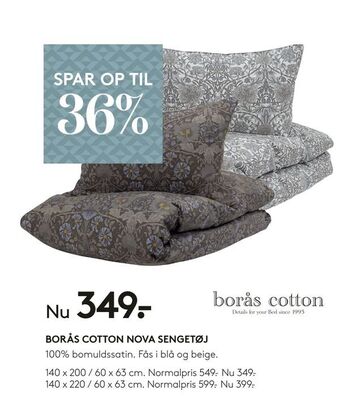 SengeSpecialisten Borås cotton nova sengetøj tilbud