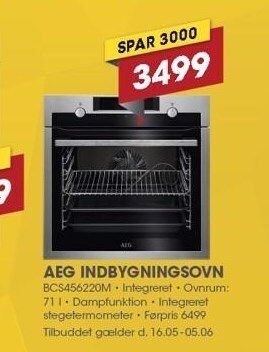Punkt1 AEG Indbygningsovn tilbud