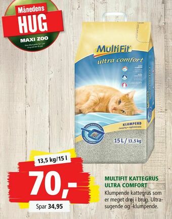 Maxi Zoo Multifit kattegrus ultra comfort tilbud
