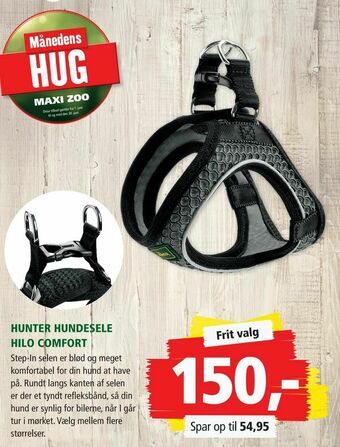 Maxi Zoo Hunter hundesele hilo comfort tilbud