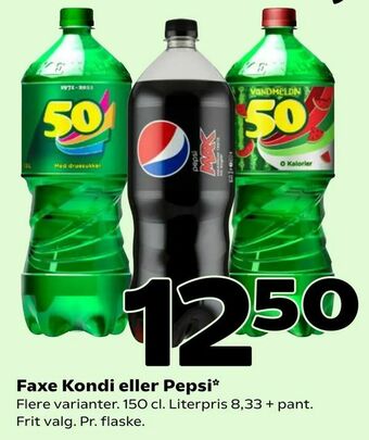 Coop 365 Faxe Kondi eller Pepsi tilbud