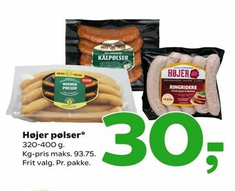 Coop 365 Højer pølser tilbud