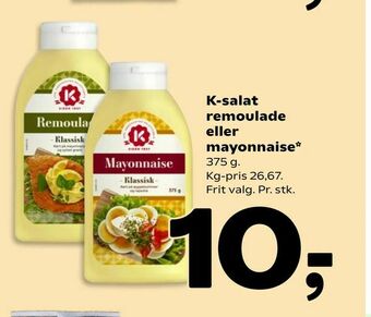 Coop 365 K-salat remoulade eller mayonnaise tilbud