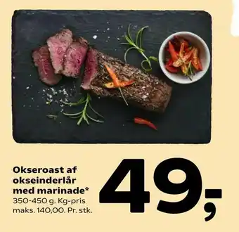 Coop 365 Okseroast af okseinderlår med marinade tilbud