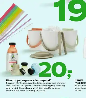 Coop 365 Dåsetoppe, sugerør eller isspand tilbud