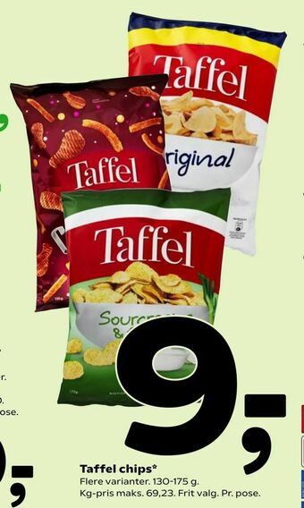 Coop 365 Taffel chips tilbud