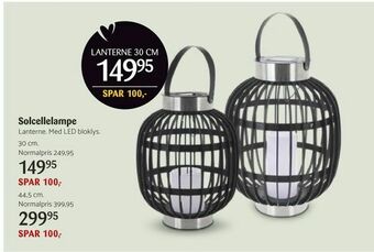 Kop & Kande Solcellelampe tilbud