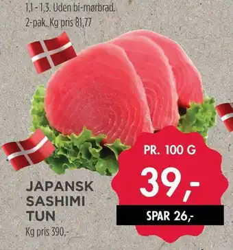 MENY Japansk sashimi tun tilbud