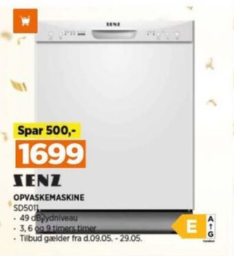 Power Senz opvaskemaskine tilbud