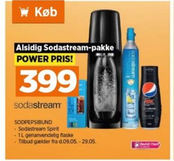 Power Sodastream sodavandsmaskine tilbud