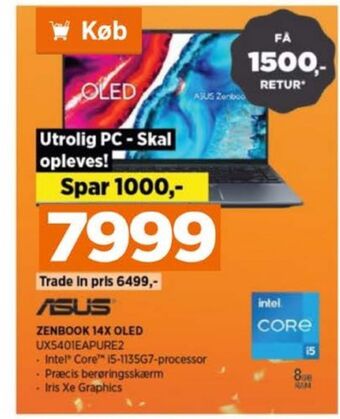 Power Asus bærbar pc tilbud