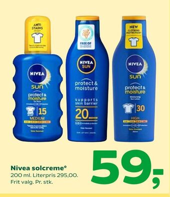 Coop 365 Nivea solcreme tilbud