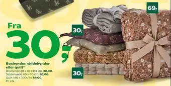 Boxhynder, siddehynder eller quilt