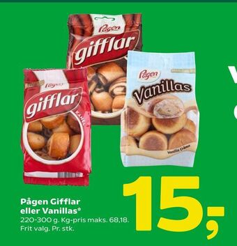 Coop 365 Pågen Gifflar eller Vanillas tilbud