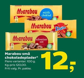 Coop 365 Marabou små chokoladeplader tilbud