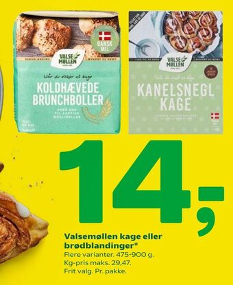 Coop 365 Valsemøllen kage eller brødblandinger tilbud