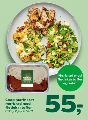 Coop 365 Coop marineret mørbrad med flødekartofler tilbud