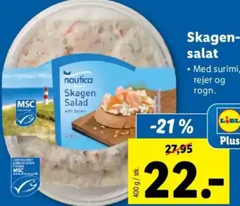 Lidl Skagen Salat 400 g tilbud