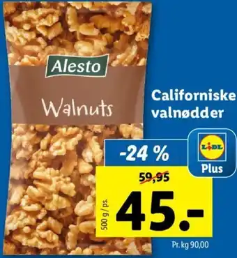 Lidl Californiske Valnødder 500g tilbud