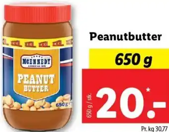 Lidl Peanutbutter 650 g tilbud