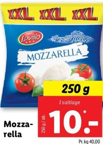 Lidl Mozzarella 250 g tilbud