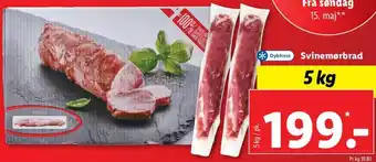 Lidl Svinemørbrad 5 kg tilbud