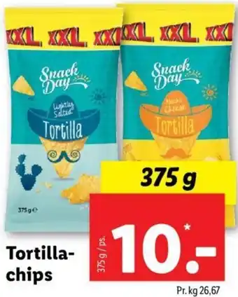 Lidl Tortilla Chips 375 g tilbud