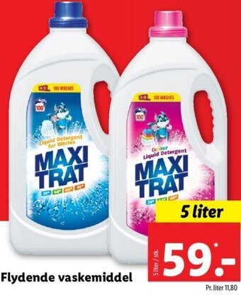 Lidl Flydende Vaskemiddel 5 Liter tilbud