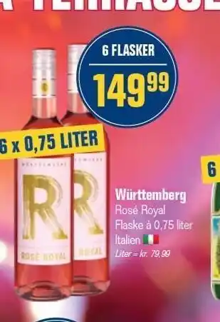 Otto Duborg Württemberg - 6 fl. tilbud