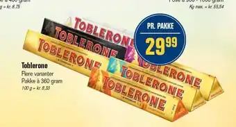Otto Duborg Toblerone - Flere varianter tilbud