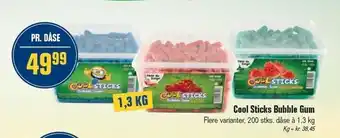 Otto Duborg Cool sticks bubble gum tilbud