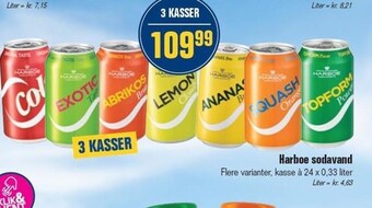 Otto Duborg Harboe sodavand 3 kasser tilbud