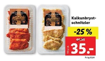 Lidl Kalkunbryst schnitzler tilbud