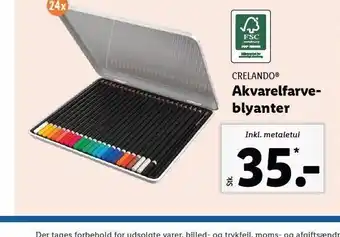 Akvarelfarveblyranter