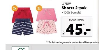 Lidl Shorts 2-pak tilbud