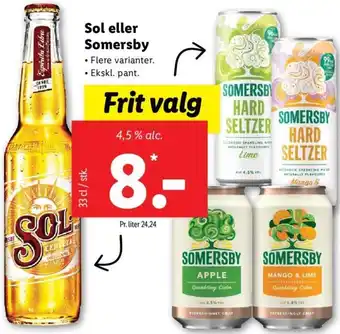 Sol el. Somersby 33 cl.