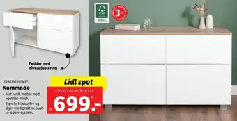 Lidl Kommode 113 x 67 x 40 cm tilbud