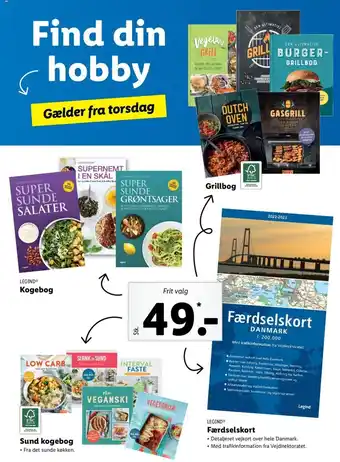Grillbog, Kogebog, Sund Kogebog el. Færdselskort