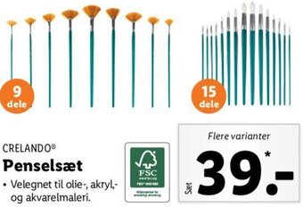 Lidl Penselsæt tilbud