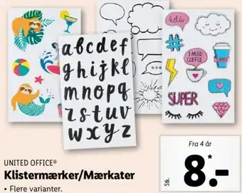 Klistermærker/Mærkater