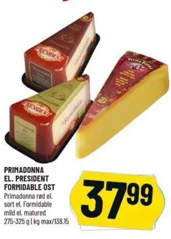 Løvbjerg Primadonna El. President Formidable Ost 275-325g tilbud