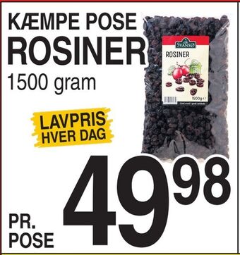 ABC Lavpris Rosiner tilbud