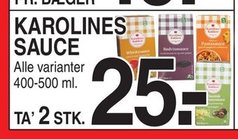ABC Lavpris Karolines sauce tilbud